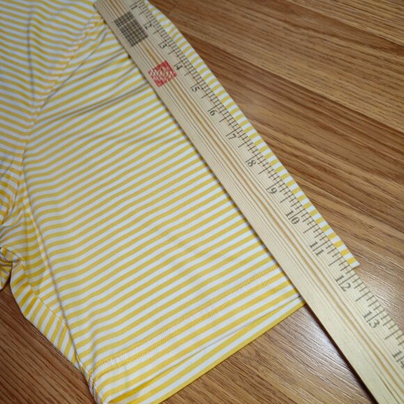 Footjoy FJ Shirt Lot Mens XL Red White - yellow Stripe Golf Performance Stretch - Picture 8 of 16